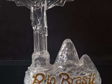 Cristo plástico Corcovado e pão de açúcar