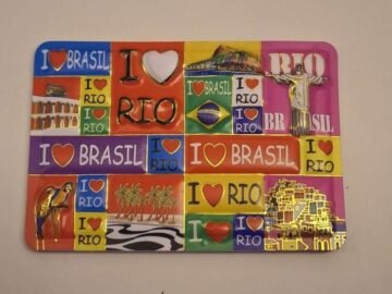 imã de geladeira eu amo rio eu amo brasil