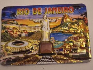 imã de geladeira Cristo calçadão