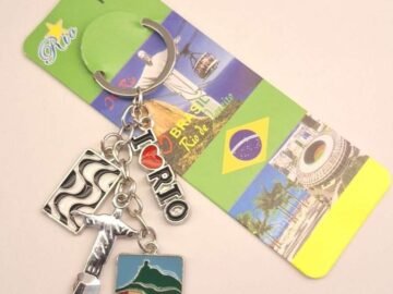 chaveiro Eu amo Rio , Brasil, Cristo, Rio de Janeiro.