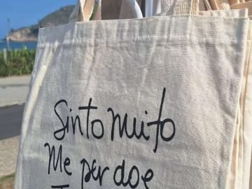 ecobag sinto muito me perdoe eu te amo sou grata