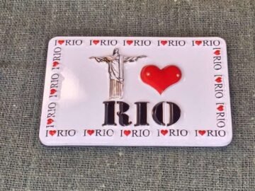 imã de geladeira Rio de Janeiro eu amo Rio