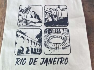 ecobag Rio de Janeiro, bondinho, Cristo, Lapa, Maracanã