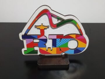 Placa Rio Bondinho e Cristo