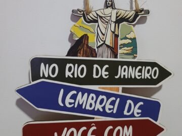 Placa de parede no Rio de Janeiro lembrei de você com carinho