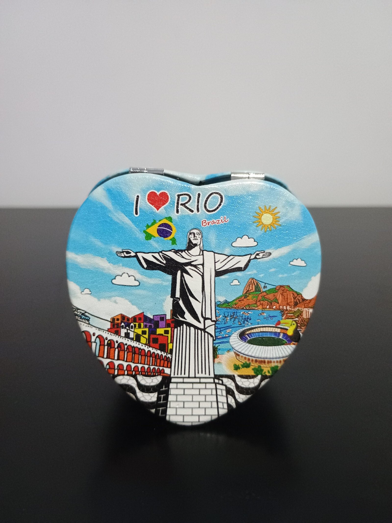 Espelho de coração I Love Rio