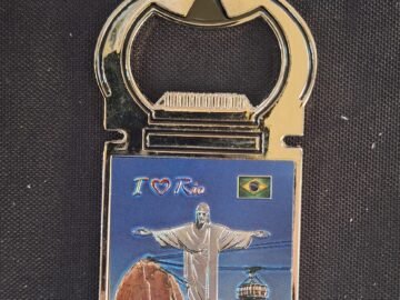 imã de geladeira abridor de lata Brasil, Pão de açúcar Cristo