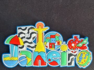 Imã de geladeira de borracha Rio de Janeiro