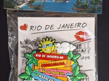 Imã de geladeira de borracha Rio de Janeiro Br