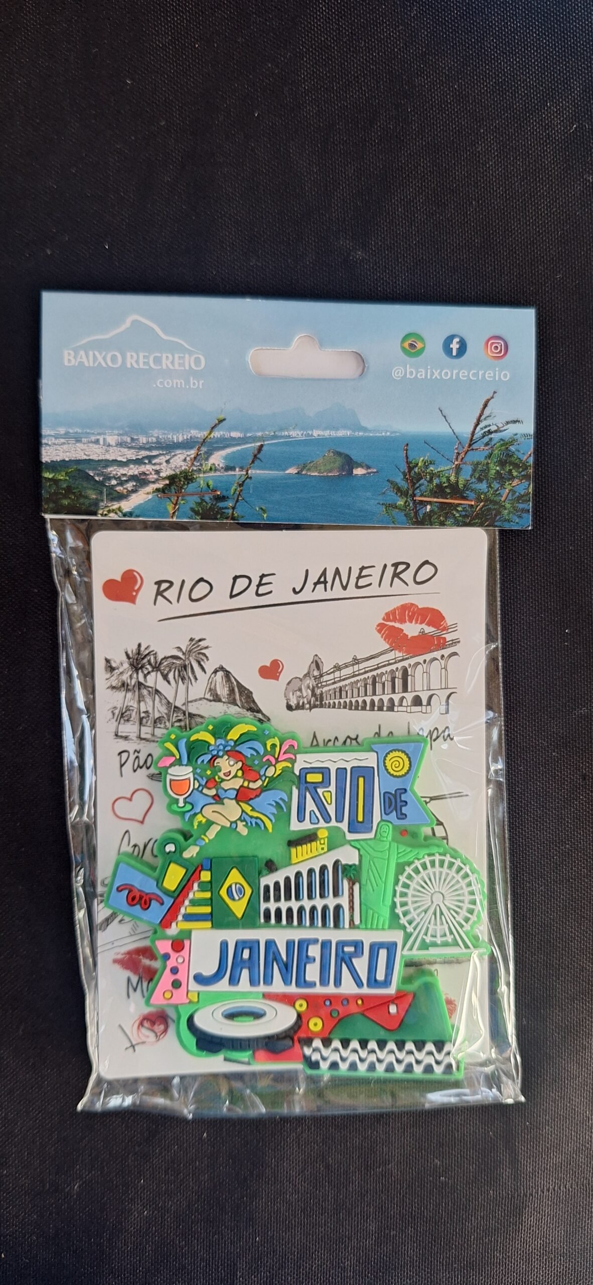 Imã de geladeira de borracha Rio de Janeiro Carnaval
