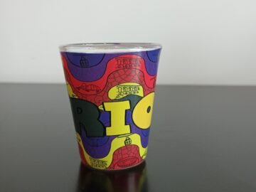 copo de dose Rio Calçadão colorido