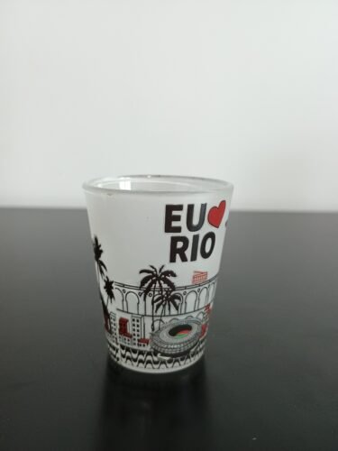 Copo de dose fosco Eu amo Rio roda gigante