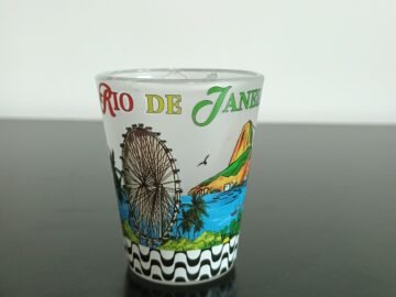 Copo de dose fosco Rio de Janeiro Roda gigante